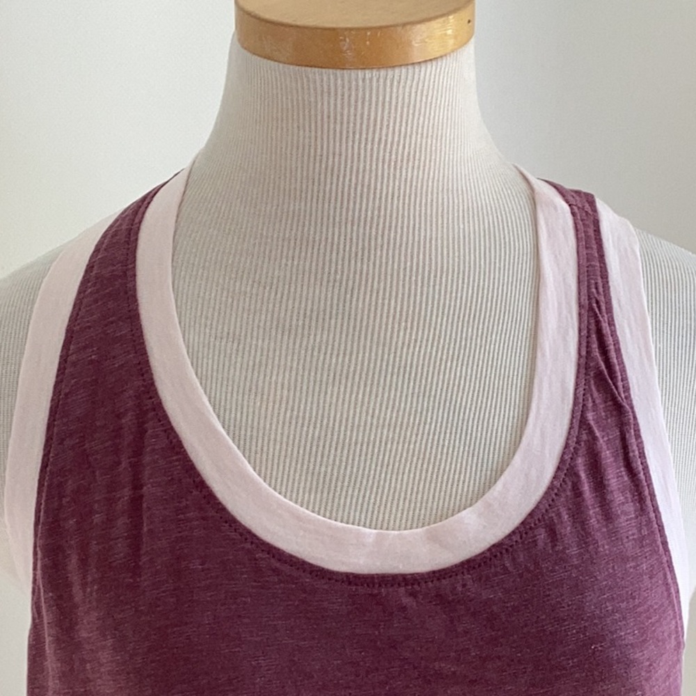 Sundry Layered Look Racer Back Tank Top - Picture 2 of 4